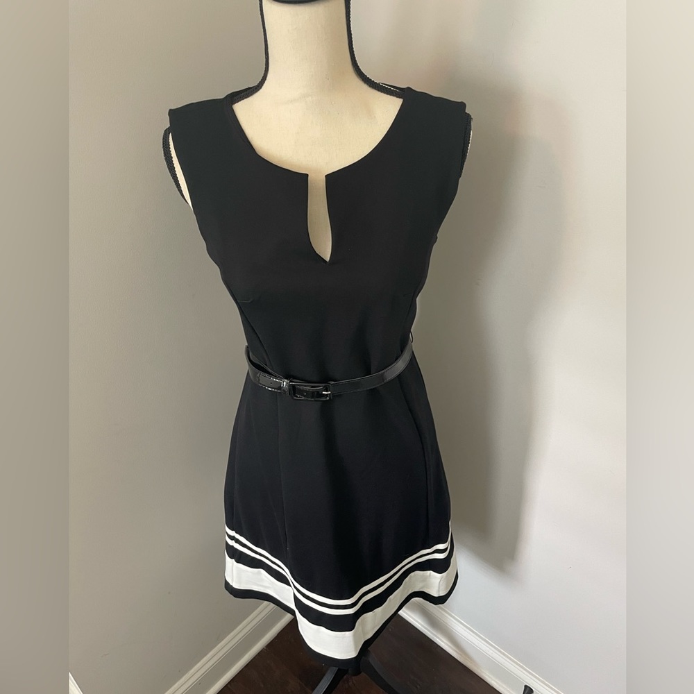 INC black every occasion dress. Black Patton Size M.